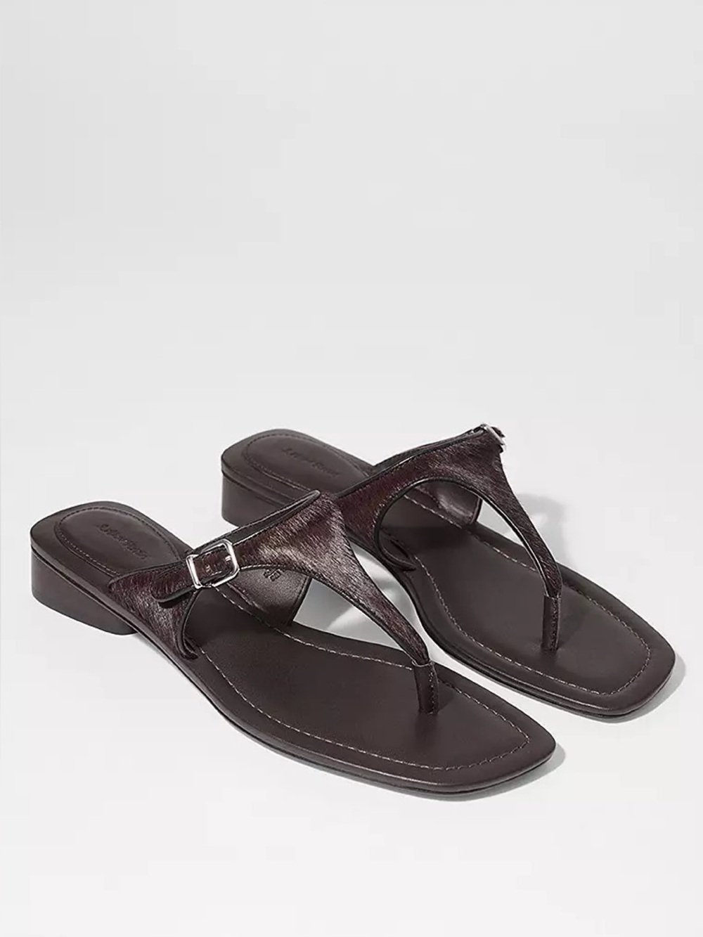& Other Stories Buckle-Embellished Leather Slides Brown 41 11